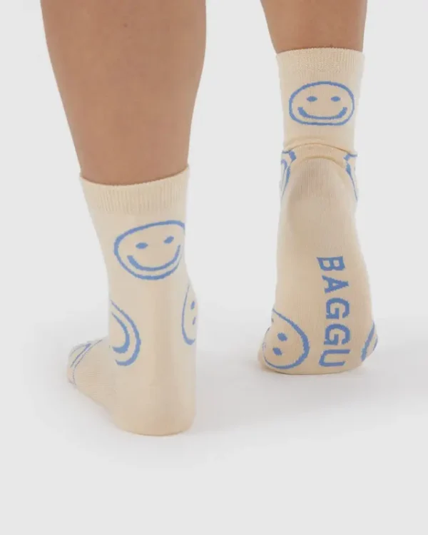 Baggu Socks - Periwinkle Happy - Image 3